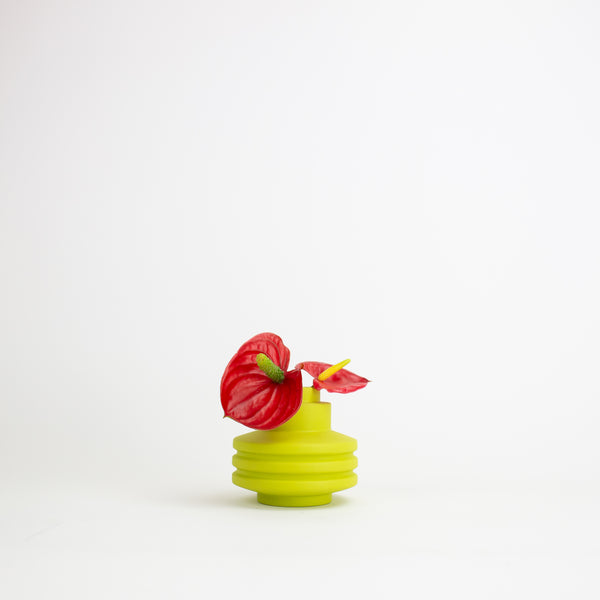 Strata Vase - Chartreuse