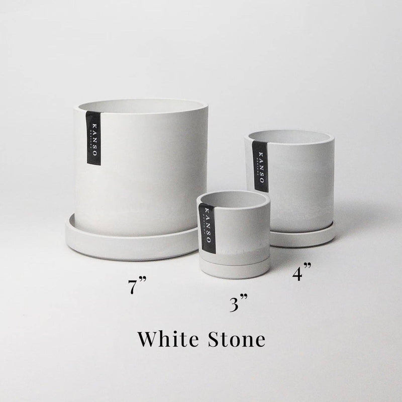 Three Set | 3" 4" 7" Planters & Saucers  | 4 Colorways: Tatami Tan