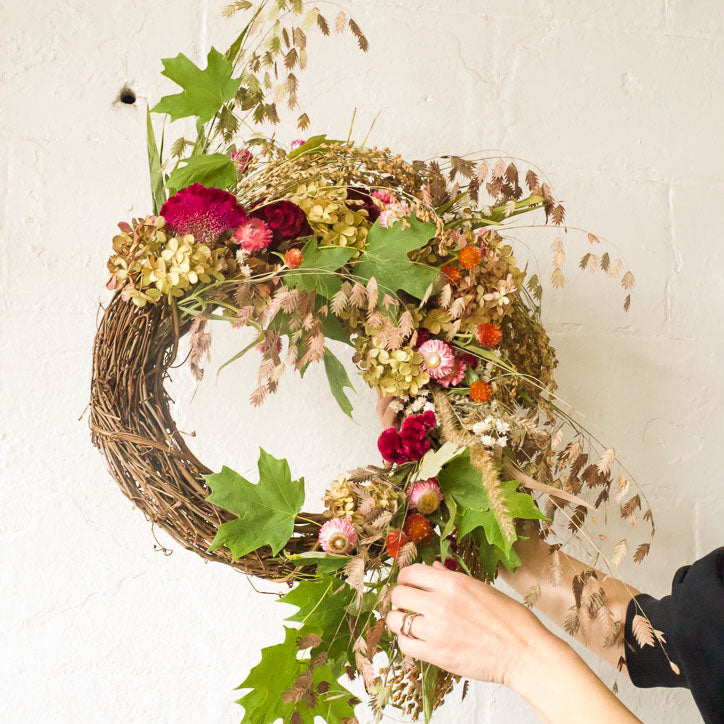 Fall Wreath Making Workshop with Una Floral