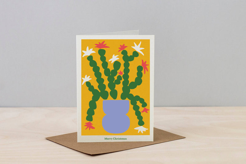 Christmas Plant Card - Cactus