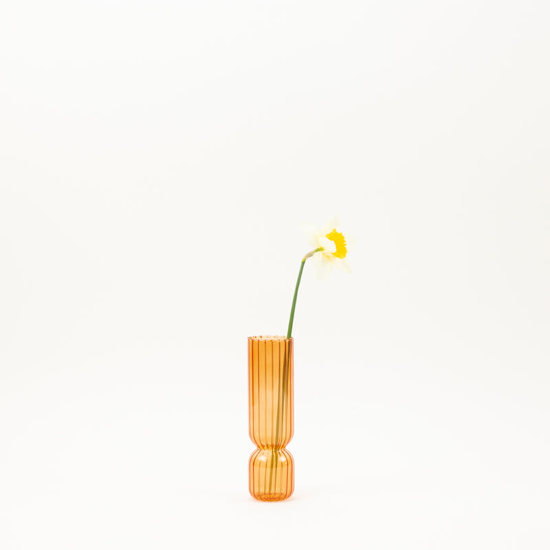 Small Nordic Glass Vase - orange