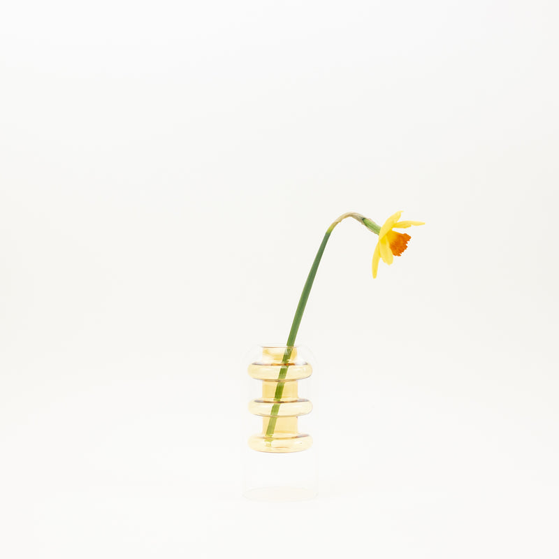 Nordic Hydroponic Colored Glass Vase - Yellow