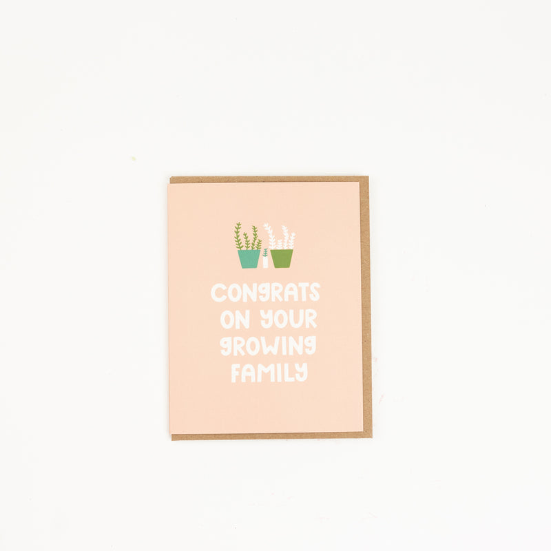 New Baby New Parent Plant Lover Greeting Card