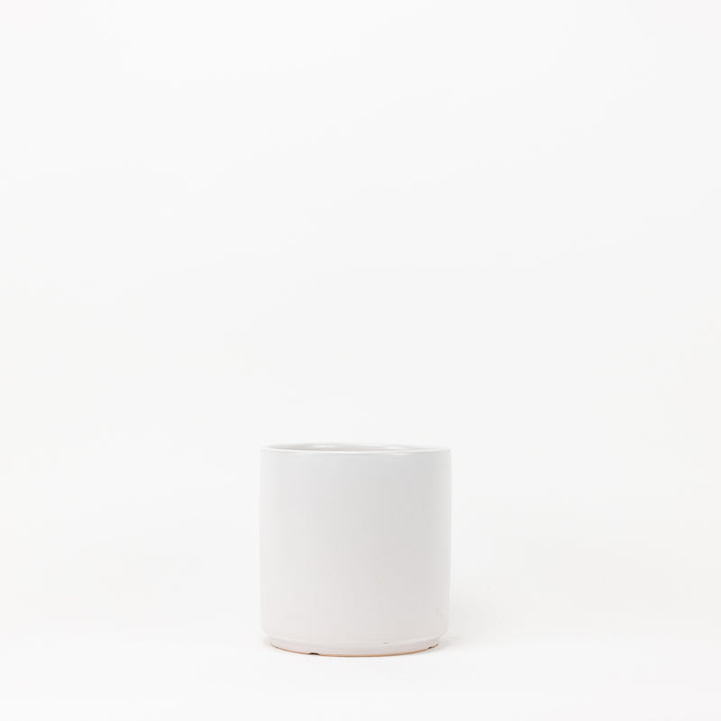 8" Ceramic Planter - White