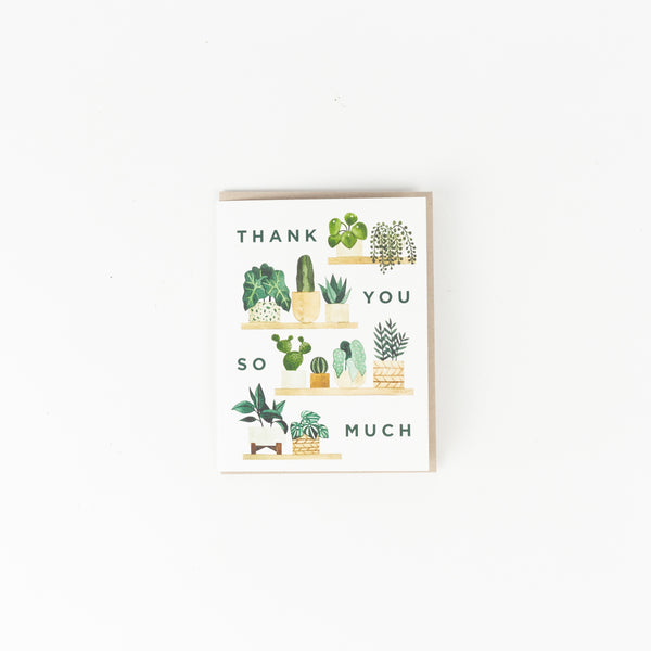 Thank You Plant Shelf Greeting Card