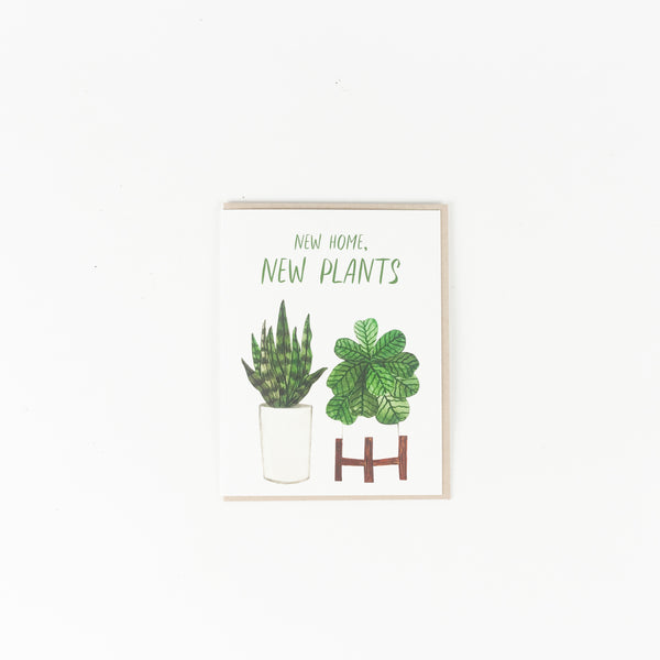 New Home New Plants Housewarming Greeting Card