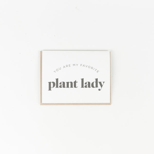 My Favorite Plant Lady Greeting Card