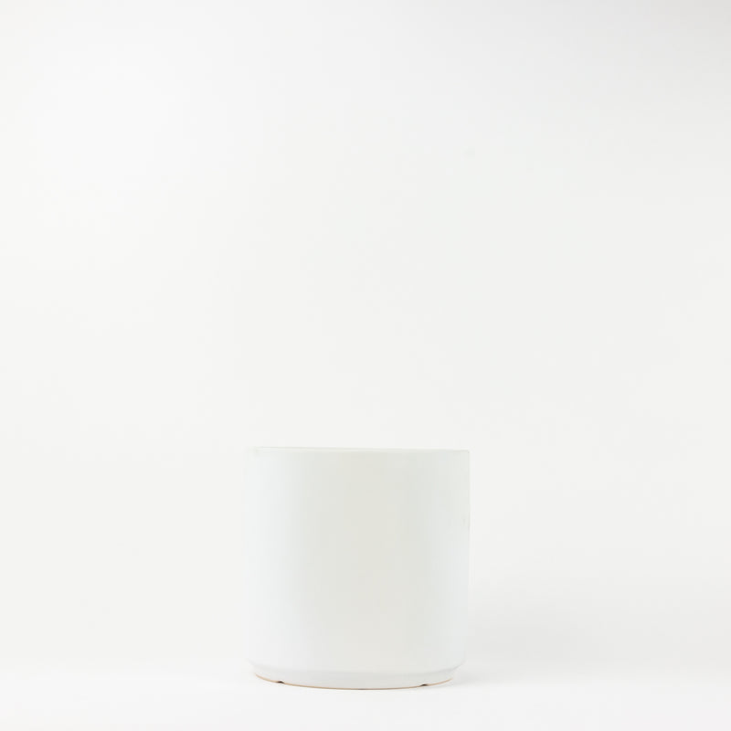 10" Ceramic Planter - White