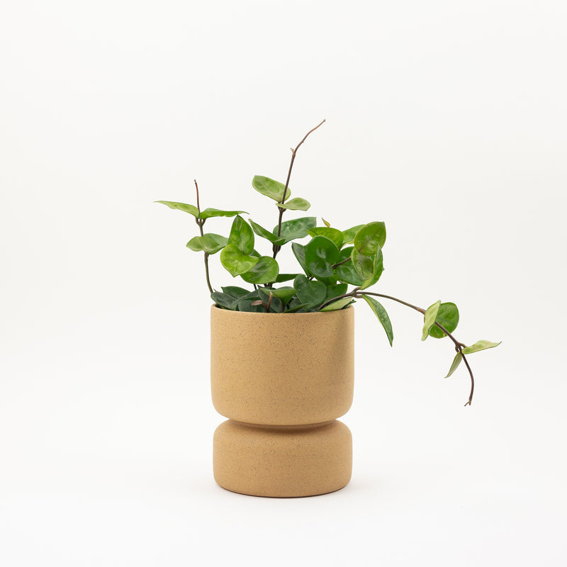 Large Square Stacking Planter - Speckled Tan