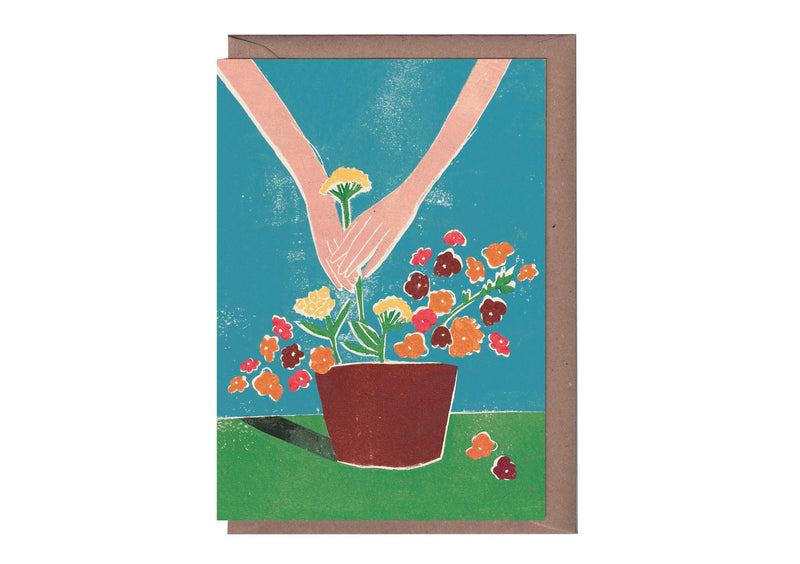 Garden Flowers Greeting Card