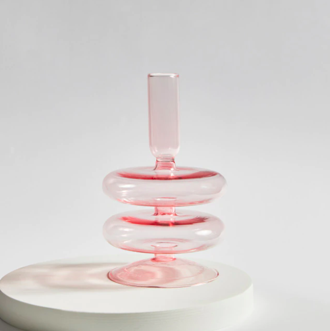 16cm Glass Candle Holder